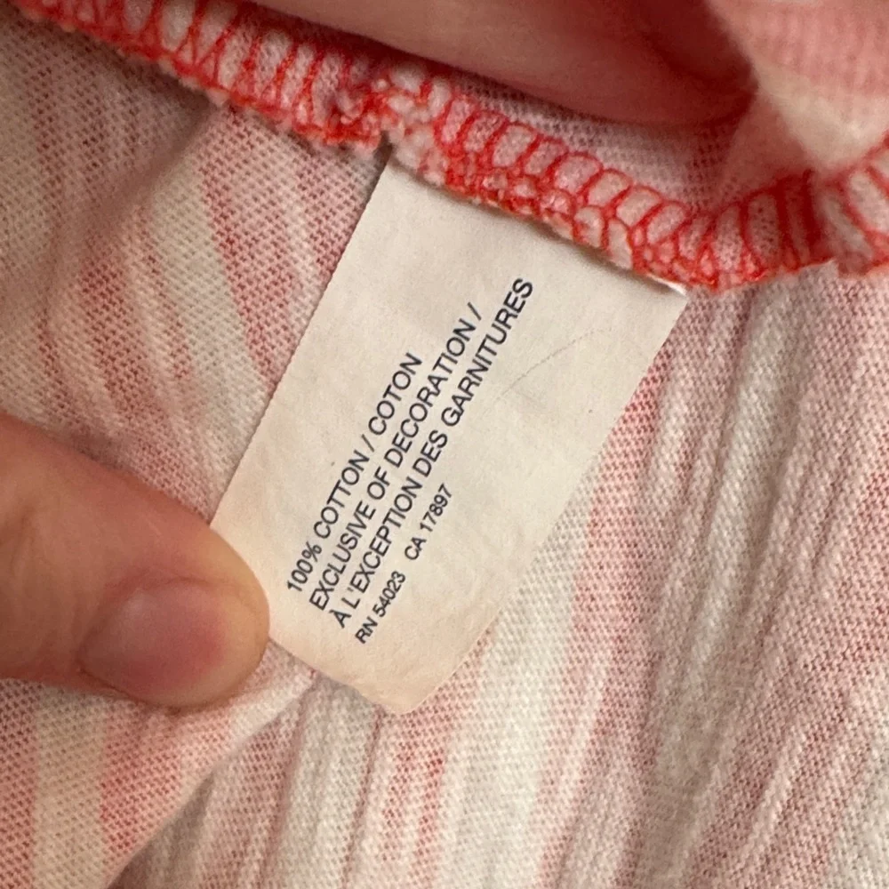GAP Kids Dress in Orange and White with Royal Blue Bow size XXL